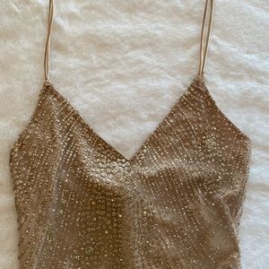 Woman's Glamorous Bodysuit Dress